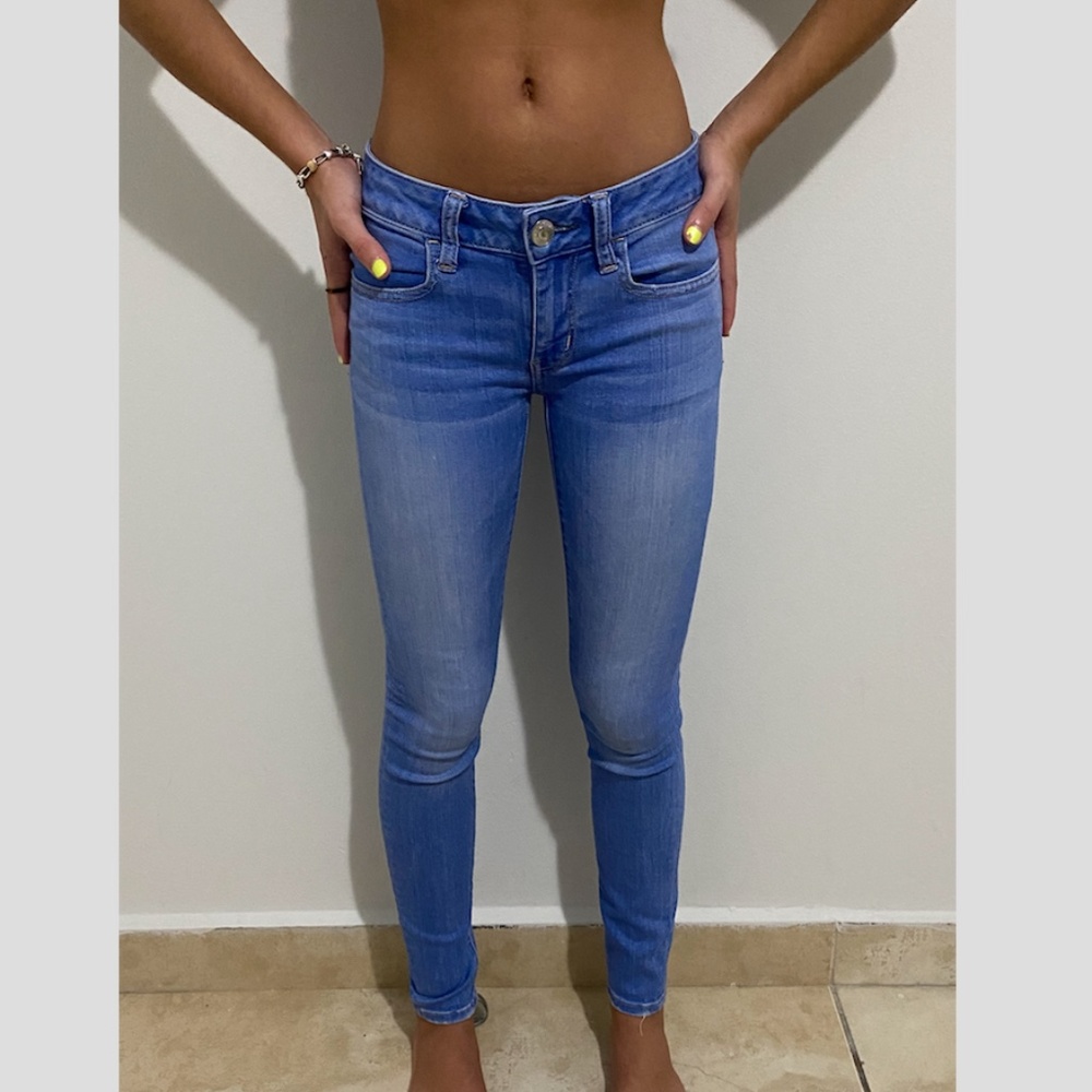 Woman Blue Jegging Jeans
